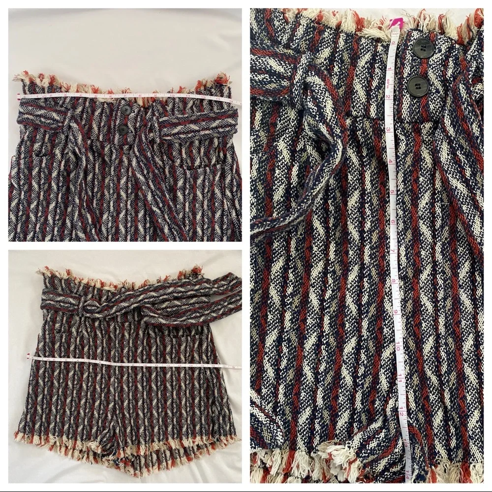 IRO Vanity Striped Mini Shorts NWT - Picture 14 of 16